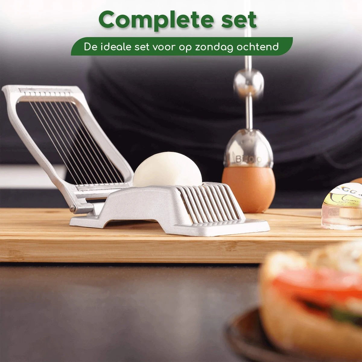 Bikolo - Eiersnijder - Champignonsnijder - Eierschaal Snijder - Eierwekker - Egg Timer - Inclusief Luxe Cadeauverpakking + E-Book Kookboek 3 Bikolo - Eiersnijder - Champignonsnijder - Eierschaal Snijder - Eierwekker - Egg Timer - Inclusief Luxe Cadeauverpakking + E-Book Kookboek - Afbeelding 3