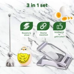 Bikolo - Eiersnijder - Champignonsnijder - Eierschaal Snijder - Eierwekker - Egg Timer - Inclusief Luxe Cadeauverpakking + E-Book Kookboek 13 Bikolo - Eiersnijder - Champignonsnijder - Eierschaal Snijder - Eierwekker - Egg Timer - Inclusief Luxe Cadeauverpakking + E-Book Kookboek -Kookgerei Koning Verkoop 1200x1200 1773