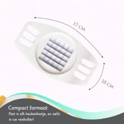 TEN Frietsnijder + EBook Kookboek - Patatsnijder Met RVS Messen - Fritessnijder - Groentesnijder En Uiensnijder - Verse Friet Airfryer Wit -Kookgerei Koning Verkoop 1200x1200 1778