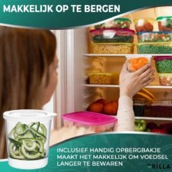 Spirelli Spiraalsnijder - Spiralizer Voor Groenten – Courgette Snijder XL -Zwart/Wit 10 Spirelli Spiraalsnijder - Spiralizer Voor Groenten – Courgette Snijder XL -Zwart/Wit -Kookgerei Koning Verkoop 1200x1200 1783