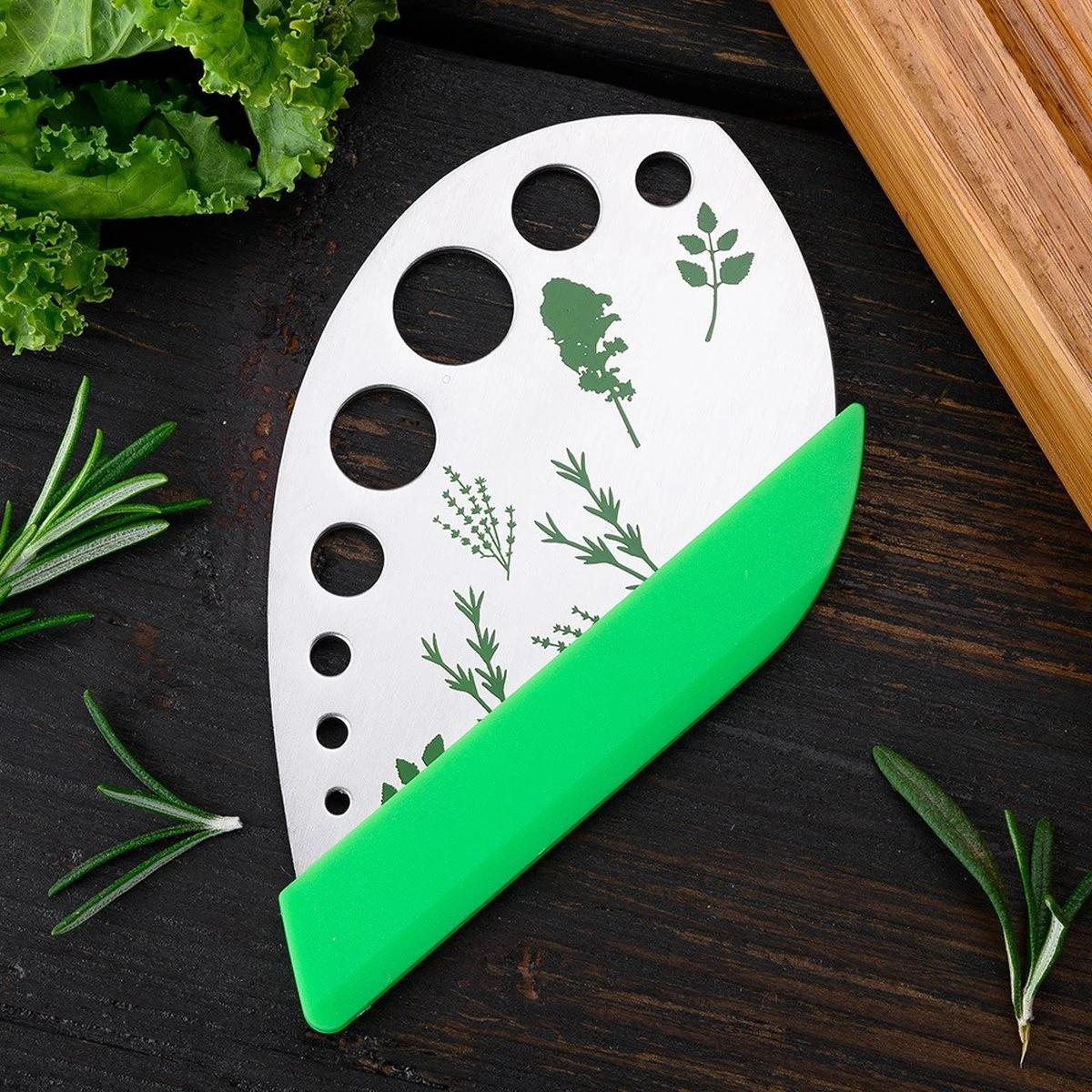 Merkloos Kruidenstripper- RVS Kruidensnijder- Herb Stripper- Cutter- Multifunctionele Roestvrijstalen, Keukengerei, Keukenaccessoires- Tool- Groentesnijder 3 Merkloos Kruidenstripper- RVS Kruidensnijder- Herb Stripper- Cutter- Multifunctionele Roestvrijstalen, Keukengerei, Keukenaccessoires- Tool- Groentesnijder - Afbeelding 3
