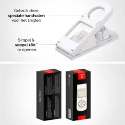 HGMD® Eiersnijder 2 In 1 - Wit - Roestvrij Staal - Vaatwasser Bestendig - Champignonsnijder - Eiersnijder Rvs - Eiersnijder Vaatwasserbestendig -Kookgerei Koning Verkoop 1200x1200 1843