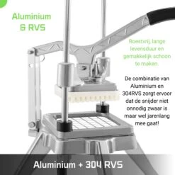 Thuys Patatsnijder - Frietsnijder 6mm - Fritessnijder Met Zuignoppen Zuignappen - Makkelijk Schoonmaken - Profesioneel - Aluminium + RVS - Gratis E-book Voor De Lekkerste Friet -Kookgerei Koning Verkoop 1200x1200 1861