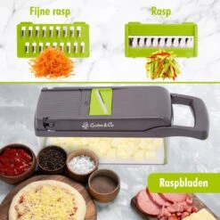 Gastro & Co® 8-Delige Mandoline - Multifunctionele Groentesnijder Inclusief Eiwitscheider & Schoonmaakborstel - Groente & Fruit Snijder - Julienne Keukensnijder - Keuken Snijmachine - Fruitsnijder - Uiensnijder - Patatsnijder - Frietsnijder 12 Gastro & Co® 8-Delige Mandoline - Multifunctionele Groentesnijder Inclusief Eiwitscheider & Schoonmaakborstel - Groente & Fruit Snijder - Julienne Keukensnijder - Keuken Snijmachine - Fruitsnijder - Uiensnijder - Patatsnijder - Frietsnijder -Kookgerei Koning Verkoop 1200x1200 1918