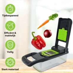 Acestore - Luxe Groentesnijder + Gratis E-Book! - Keukensnijder - Keukenmachine - Mandoline Slicer - Multifunctioneel - 12 In 1 -Met Opvangbak -Kookgerei Koning Verkoop 1200x1200 1934