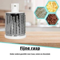 Mandoline Groentesnijder- Slicer Dicer - Rasper - Keukensnijder - Kaasrasp – Trommelrasp - Blauw 14 Mandoline Groentesnijder- Slicer Dicer - Rasper - Keukensnijder - Kaasrasp – Trommelrasp - Blauw -Kookgerei Koning Verkoop 1200x1200 1947