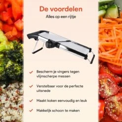 Chef’s Palace Multifunctionele Groentesnijder - Keukenmandoline - Mandoline Slicer - Keukensnijder - Uiensnijder & Frietsnijder - RVS -Kookgerei Koning Verkoop 1200x1200 1965
