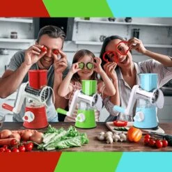 Mandoline Groentesnijder- Slicer Dicer - Rasper - Keukensnijder - Kaasrasp – Trommelrasp - Rood 21 Mandoline Groentesnijder- Slicer Dicer - Rasper - Keukensnijder - Kaasrasp – Trommelrasp - Rood -Kookgerei Koning Verkoop 1200x1200 1984