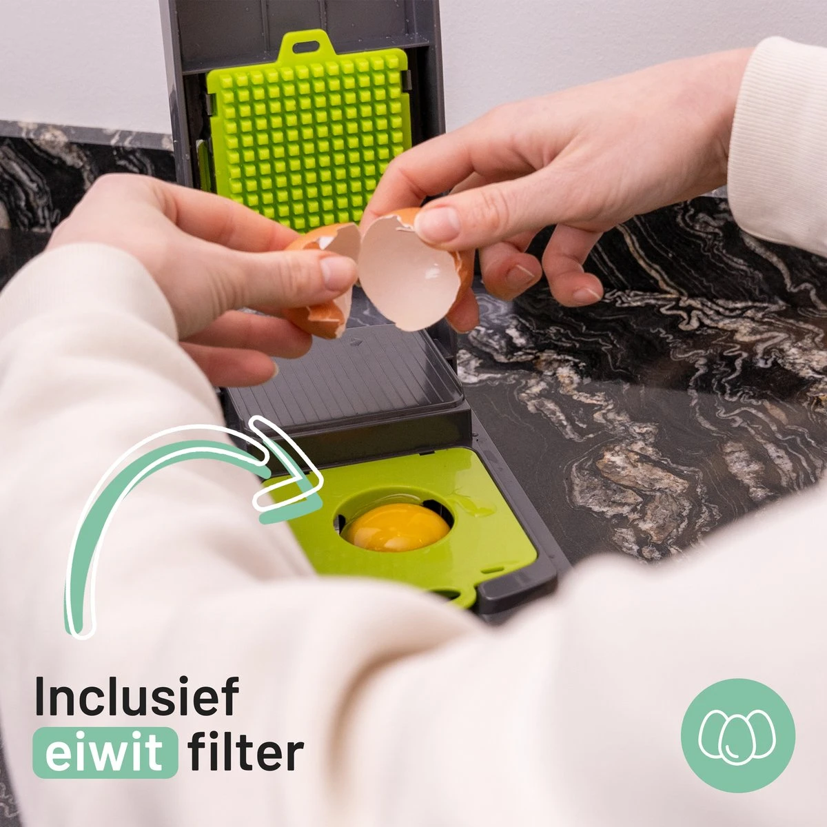 Triple J® Multi Functionele Mandoline Keukensnijder - Groentesnijder - Keukenmachine - Snijmachine - Rasp - Keuken Accessoires 3 Triple J® Multi Functionele Mandoline Keukensnijder - Groentesnijder - Keukenmachine - Snijmachine - Rasp - Keuken Accessoires - Afbeelding 3