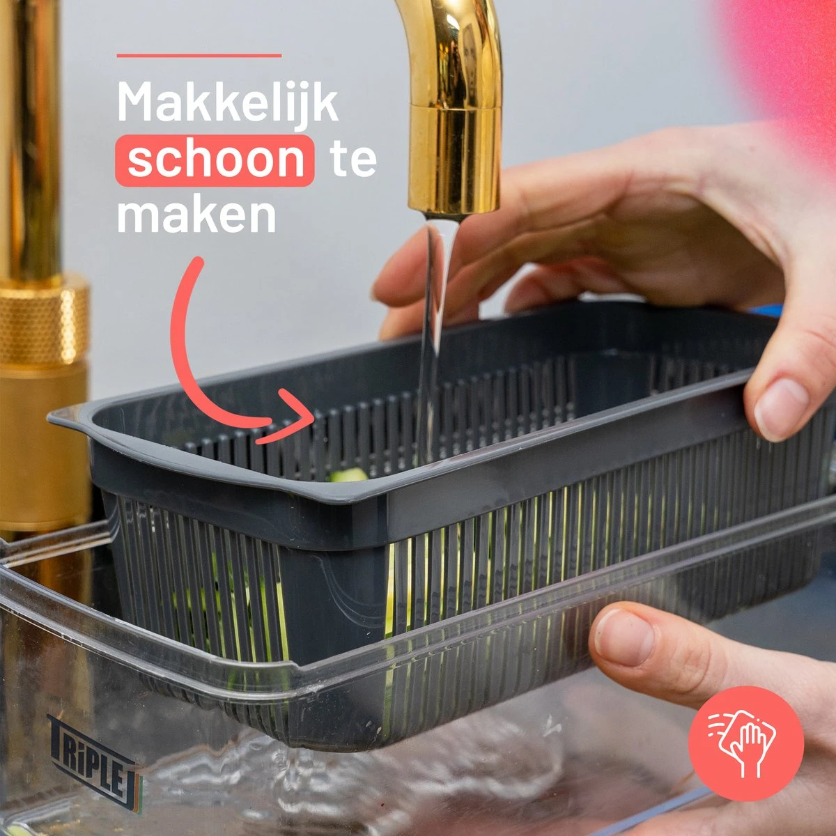 Triple J® Multi Functionele Mandoline Keukensnijder - Groentesnijder - Keukenmachine - Snijmachine - Rasp - Keuken Accessoires 5 Triple J® Multi Functionele Mandoline Keukensnijder - Groentesnijder - Keukenmachine - Snijmachine - Rasp - Keuken Accessoires - Afbeelding 5