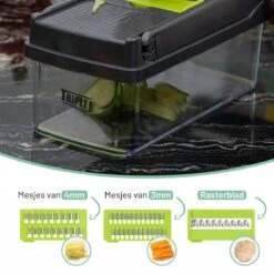 Triple J® Multi Functionele Mandoline Keukensnijder - Groentesnijder - Keukenmachine - Snijmachine - Rasp - Keuken Accessoires 16 Triple J® Multi Functionele Mandoline Keukensnijder - Groentesnijder - Keukenmachine - Snijmachine - Rasp - Keuken Accessoires -Kookgerei Koning Verkoop 1200x1200 1993