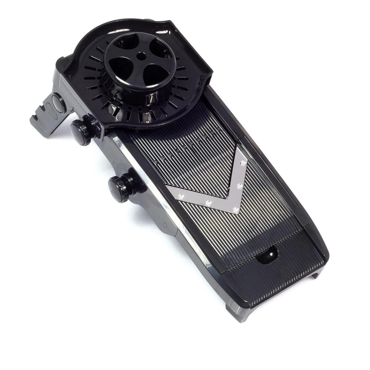 Hendi Mandoline Groentesnijder V-vorm - Incl. 5 Extra RVS Messen - Instelbare Snijdikte 1 Tot 9 Mm 5 Hendi Mandoline Groentesnijder V-vorm - Incl. 5 Extra RVS Messen - Instelbare Snijdikte 1 Tot 9 Mm - Afbeelding 5