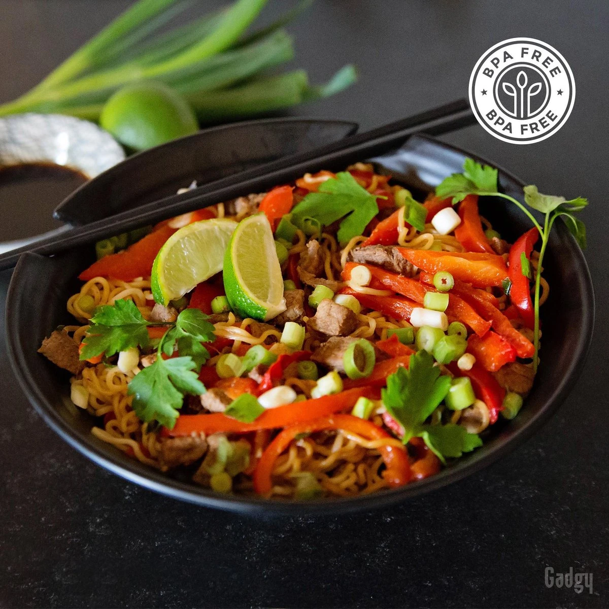 Gadgy Noodle Kom Set - 2 Kommen, 2 Paar Eetstokjes En 2 Lepels - Noodle Bowl - Japans Servies 5 Gadgy Noodle Kom Set - 2 Kommen, 2 Paar Eetstokjes En 2 Lepels - Noodle Bowl - Japans Servies - Afbeelding 5