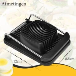 ProudProducts Eiersnijder – Eisnijder - Keukengerei – Vaatwasserbestendig – Kunststof - Zwart -Kookgerei Koning Verkoop 1200x1200 2012