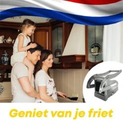 Yugn DeLux Frietsnijder - Roestvrijstaal - Zilver - Incl. Schiller -Kookgerei Koning Verkoop 1200x1200 2051