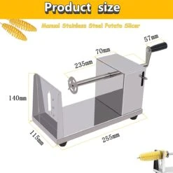 Uten - Spiraalsnijder Aardappel - Groente Slicer - Fruit Slicer - Frietsnijders - Voor Fruit, Aardappelen, Tornado Chips, Komkommers Of Wortels(RVS) 17 Uten - Spiraalsnijder Aardappel - Groente Slicer - Fruit Slicer - Frietsnijders - Voor Fruit, Aardappelen, Tornado Chips, Komkommers Of Wortels(RVS) -Kookgerei Koning Verkoop 1200x1200 2066