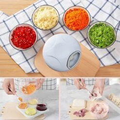 Doogo® Groentesnijder Met Trekkoord – Hakmolen – 900 ML – Groentehakker – Kruidenmolen – Uiensnijder – Blauw -Kookgerei Koning Verkoop 1200x1200 2125