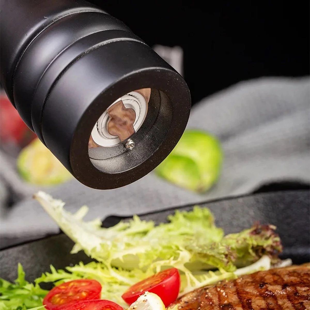 Shasim Volledige Set Zout En Pepermolen - 2 Stuks - Zwart 10 Shasim Volledige Set Zout En Pepermolen - 2 Stuks - Zwart - Afbeelding 10