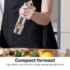 Vivid Green Elektrische Peper En Zoutmolen Set - Zoutstellen - Zoutmolen - Kruidenmolen - Zout En Pepermolen Set - Incl. Houder - RVS -Kookgerei Koning Verkoop 1200x1200 2352