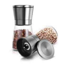 Peper En Zoutmolen Set Van RVS Stainless Steel Met Gehard Glas Smal -Kookgerei Koning Verkoop 1200x1200 2373