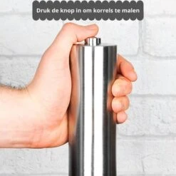 Allkinds Peper En Zoutmolen Set Elektrisch - Praktisch En Stijlvol - Doseringsfunctie - RVS - 70 Ml Inhoud -Kookgerei Koning Verkoop 1200x1200 2396