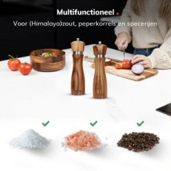 Deleca Peper En Zoutmolen Set - Handmatig Design - Pepermolen - Incl. Geschenkdoos - Premium FSC Acacia Hout - 20 Cm 15 Deleca Peper En Zoutmolen Set - Handmatig Design - Pepermolen - Incl. Geschenkdoos - Premium FSC Acacia Hout - 20 Cm -Kookgerei Koning Verkoop 1200x1200 2405