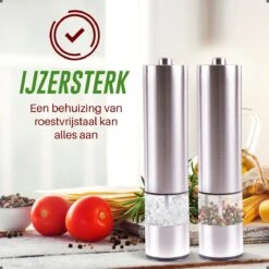 Peper En Zoutmolen Set - Elektrisch - Pepermolen - Zoutmolen - Set Van 2 Stuks -Kookgerei Koning Verkoop 1200x1200 2434