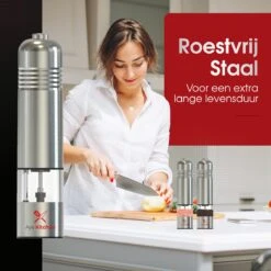 Aye Kitchen Peper En Zout Molen Set – Elektrisch – Voor Kruiden & Specerijen – RVS - Duurzaam 11 Aye Kitchen Peper En Zout Molen Set – Elektrisch – Voor Kruiden & Specerijen – RVS - Duurzaam -Kookgerei Koning Verkoop 1200x1200 2438