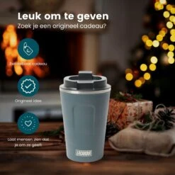 LaCardia Koffiebeker To Go Premium Blauw – Thermosbeker – Theebeker – 380ML – Herbruikbaar -Kookgerei Koning Verkoop 1200x1200 244