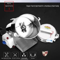 Professionele Elektrische Graanmolen - 800g Keukenmolen - Spice Grinder - Elektrische Kruidenmolen - RVS 3000W - 36000 (r/p) - Overload Protection -Kookgerei Koning Verkoop 1200x1200 2494