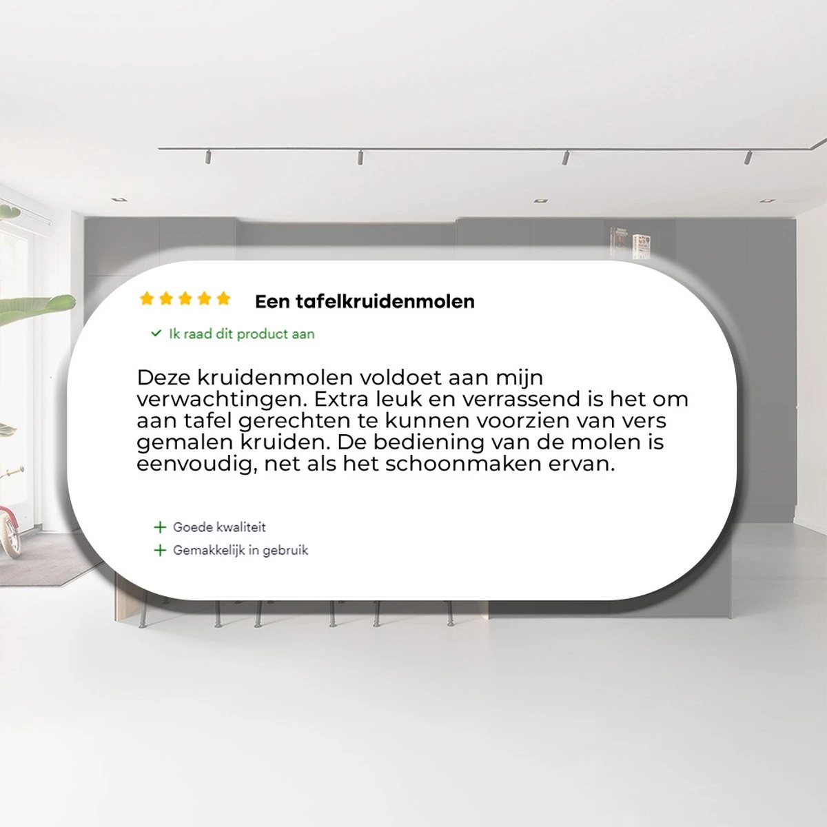 Proudproducts - Kruidenmolen - Kruidensnijder - Keukenmolen - Ideaal Voor Het Kruiden Snijden - Keukengerei - Groen/Wit - Kunststof 6 Proudproducts - Kruidenmolen - Kruidensnijder - Keukenmolen - Ideaal Voor Het Kruiden Snijden - Keukengerei - Groen/Wit - Kunststof - Afbeelding 6