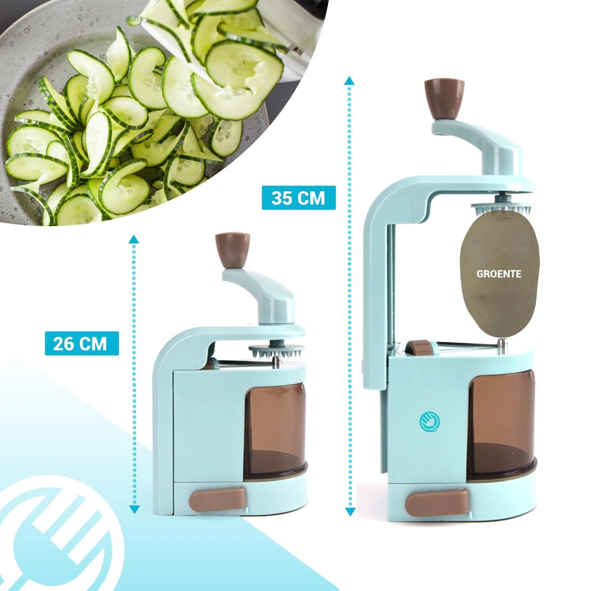 Qitch & Quisine Premium Spiraalsnijder + Borstel & Dunschiller – 4-in-1 Multifunctionele Groentensnijder – Groentenpasta/Groentenspaghetti Spiralizer – Vegetarische/Veganistische/Paleo/Low-Carb Recepten & Dieet 5 Qitch & Quisine Premium Spiraalsnijder + Borstel & Dunschiller – 4-in-1 Multifunctionele Groentensnijder – Groentenpasta/Groentenspaghetti Spiralizer – Vegetarische/Veganistische/Paleo/Low-Carb Recepten & Dieet - Afbeelding 5