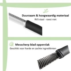 Handrasp - Kaasrasp - Citroenrasp - Knoflookrasp - Citrusrasp - Gemberrasp - Zester - Zesteur - Grater - RVS - Stainless Steel - Premium -Kookgerei Koning Verkoop 1200x1200 2537