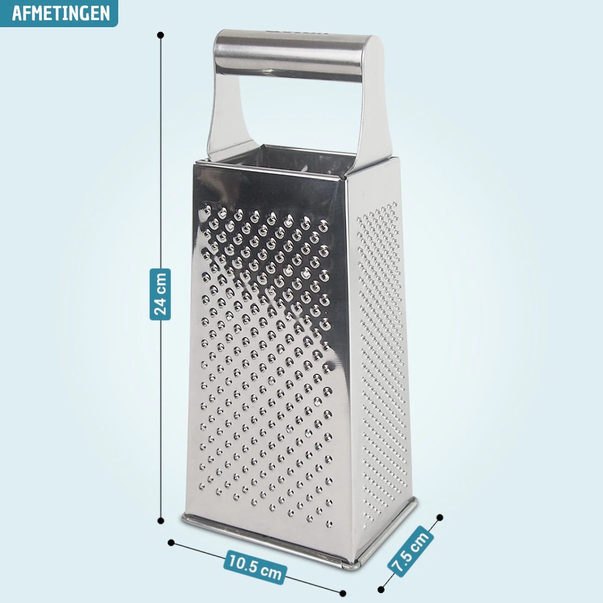 Vannons - Blokrasp - RVS - Zilver 6 Vannons - Blokrasp - RVS - Zilver - Afbeelding 6