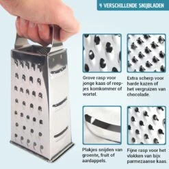 Vannons - Blokrasp - RVS - Zilver 17 Vannons - Blokrasp - RVS - Zilver -Kookgerei Koning Verkoop 1200x1200 2553