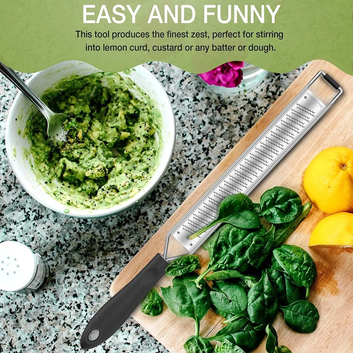 Merkloos Professionele Rasp Van RVS 304 - Kaasrasp Met Zeer Stabiele Voet - Gratis Borsteltje En Beschermhoesje - Multifunctioneel 6 Merkloos Professionele Rasp Van RVS 304 - Kaasrasp Met Zeer Stabiele Voet - Gratis Borsteltje En Beschermhoesje - Multifunctioneel - Afbeelding 6