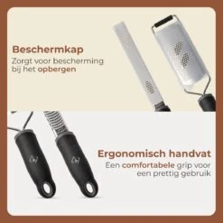 Drengr Keuken Rasp - Zester Set Van Hoge Kwaliteit - RVS Kaasrasp Met Beschermkap - Set - Zwart -Kookgerei Koning Verkoop 1200x1200 2593