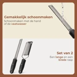 Drengr Keuken Rasp - Zester Set Van Hoge Kwaliteit - RVS Kaasrasp Met Beschermkap - Set - Zwart -Kookgerei Koning Verkoop 1200x1200 2595