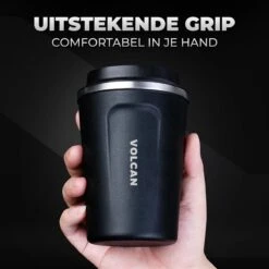 Volcan RVS Koffiebeker To Go - Thermosbeker - Theebeker - Coffee - Zwart -Kookgerei Koning Verkoop 1200x1200 262