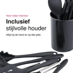 Vivid Green 13-delige Siliconen Keukengerei Set Met Houder - Kookgerei Set - Keuken Gerei - Hittebestendig / BPA - Zwart 13 Vivid Green 13-delige Siliconen Keukengerei Set Met Houder - Kookgerei Set - Keuken Gerei - Hittebestendig / BPA - Zwart -Kookgerei Koning Verkoop 1200x1200 2648