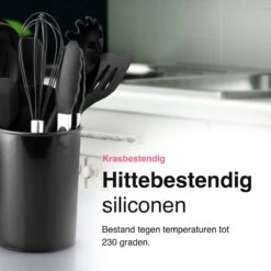 Vivid Green 13-delige Siliconen Keukengerei Set Met Houder - Kookgerei Set - Keuken Gerei - Hittebestendig / BPA - Zwart 15 Vivid Green 13-delige Siliconen Keukengerei Set Met Houder - Kookgerei Set - Keuken Gerei - Hittebestendig / BPA - Zwart -Kookgerei Koning Verkoop 1200x1200 2649