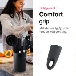 Vivid Green 13-delige Siliconen Keukengerei Set Met Houder - Kookgerei Set - Keuken Gerei - Hittebestendig / BPA - Zwart 16 Vivid Green 13-delige Siliconen Keukengerei Set Met Houder - Kookgerei Set - Keuken Gerei - Hittebestendig / BPA - Zwart -Kookgerei Koning Verkoop 1200x1200 2650