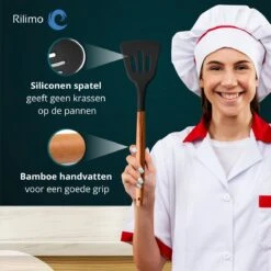 Keukengerei Set Met Houder - Kookgerei Set Spatel Pot - Keukengerei Keukenset - 12 Delige Zwart Hout -Kookgerei Koning Verkoop 1200x1200 2677