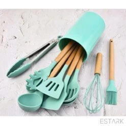 ESTARK® Keukengerei Set - Keukengerei Houder - Keukengerei Set Met Houder - 12 Delig - Antraciet Zwart - Houten Steel - Siliconen - Kerstcadeau - Pastalepel - Spatel Voor Beslag - Open Spatel - Grote Lepel - Open Lepel - Soeplepel - Keuken Spatels 12 29 ESTARK® Keukengerei Set - Keukengerei Houder - Keukengerei Set Met Houder - 12 Delig - Antraciet Zwart - Houten Steel - Siliconen - Kerstcadeau - Pastalepel - Spatel Voor Beslag - Open Spatel - Grote Lepel - Open Lepel - Soeplepel - Keuken Spatels 12 -Kookgerei Koning Verkoop 1200x1200 2689