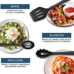 Keukengerei Set 11 Delig - Hittebestendig / BPA Vrij / Siliconen - Kookgerei Met Houder -Kookgerei Koning Verkoop 1200x1200 2692