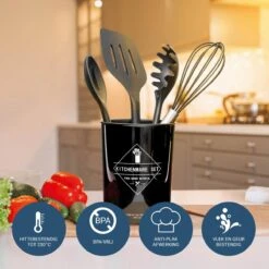 Keukengerei Set 11 Delig - Hittebestendig / BPA Vrij / Siliconen - Kookgerei Met Houder -Kookgerei Koning Verkoop 1200x1200 2696