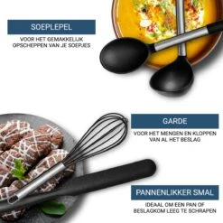 Keukengerei Set Met Houder 14 Delig - Hittebestendig / BPA Vrij / Siliconen - Keuken Gerei - Keukenset 18 Keukengerei Set Met Houder 14 Delig - Hittebestendig / BPA Vrij / Siliconen - Keuken Gerei - Keukenset -Kookgerei Koning Verkoop 1200x1200 2713