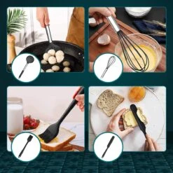 Keukengerei Set Met Houder - Kookgerei Set Spatel Pot - Keukengerei Keukenset - 15 Delige Zwart Rvs -Kookgerei Koning Verkoop 1200x1200 2753