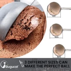 3 Stuks RVS IJsscoop – 3 Maten - 4/5/6 Cm - Met Trigger – IJsscoop - Ijsschep - Ijsjes Scheppen - Ijsboltang - Bolletjeslepel / Portioneerlepel - Scoop Voor Ijs, Fruit, Aardappelpuree -Kookgerei Koning Verkoop 1200x1200 2781