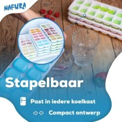 Nafura® Siliconen Ijsblokjesvorm Met Deksel – Ijsvormpjes Maker – Ijsklontjes Vorm - 4 Stuks – Herbruikbaar – BPA Vrij - Vierkant 16 Nafura® Siliconen Ijsblokjesvorm Met Deksel – Ijsvormpjes Maker – Ijsklontjes Vorm - 4 Stuks – Herbruikbaar – BPA Vrij - Vierkant -Kookgerei Koning Verkoop 1200x1200 2797